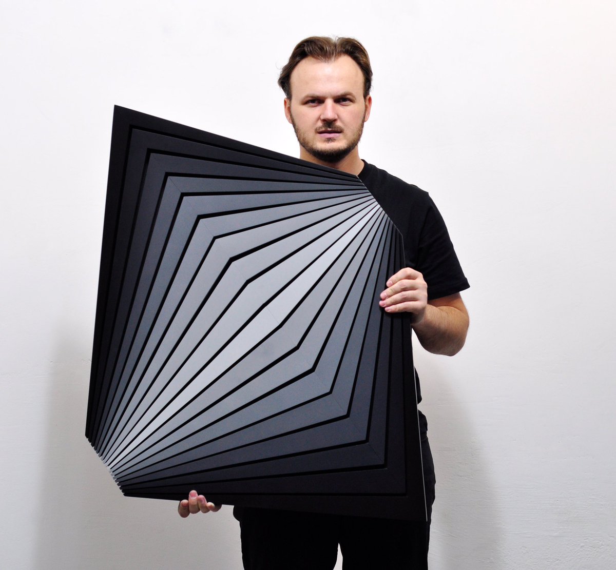 DShavala's tweet photo. “Supernova” (monochrome2)
80x85x5 cm
Wood, MDF, acrylic
2023 https://t.co/rJpHCPrcni