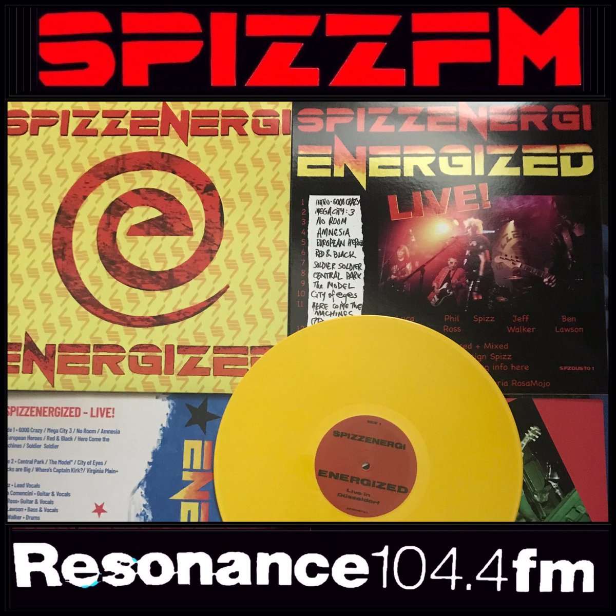spizzenergi's tweet image. SpizzFM catchup link
mixcloud.com/Resonance/spiz… Hear the Halloween⚡️Flash sale All LP vinyl orders via the website between NOW &amp;amp; Midnight on Hallowe’en  will get a #Spizzart-work &amp;amp; £10 CASH BACK (UK only) 
The New Live LP ltd. edition yellow vinyl online now spizzenergi.com/spizz-merch/en…