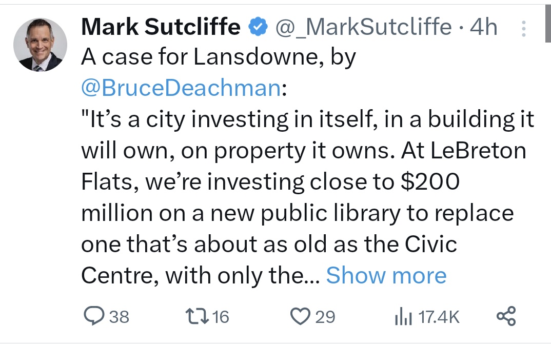 Dear @_MarkSutcliffe If you want the city to 'invest in itself' I have thousands of neighbours facing a housing crisis & broken transit. Yesterday, I watched a neighbour struggle to move out of the way of oncoming traffic w a toddler & a stroller because we don't have sidewalks.