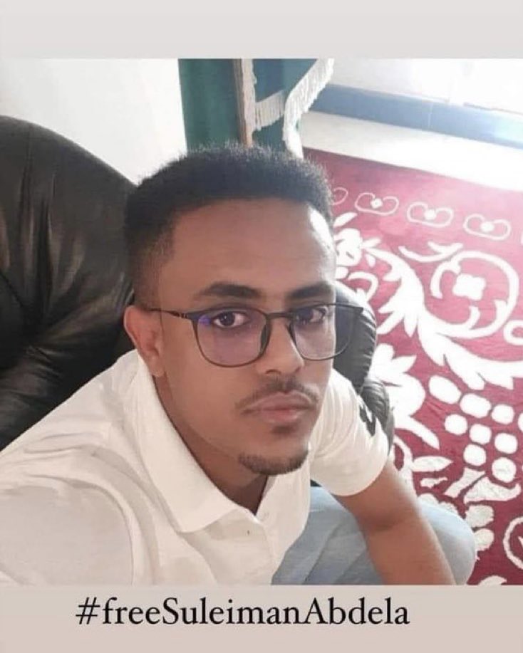 YeEthiopiaKurat's tweet photo. Ensuring the Safety of Ethiopian Journalist and human rights activist Suleiman Abdella in Saudi Arabia

Recent distressing reports have shed light on the mistreatment of Ethiopian journalist Suleiman Abdella in Saudi Arabia. Suleiman Abdella, known for actively speaking out against the ongoing #AmharaGenocide in Ethiopia and the active #WaronAmhara people under the #AbiyAhmed regime, is now facing fabricated charges. Immediate action is necessary to ensure his protection and well being.

As concerned citizens, we earnestly urge the authorities in Saudi Arabia to uphold international human rights standards and ensure the safety and rights of Suleiman Abdella. It is vital that he receives the necessary support and assistance during this challenging time.

Let's join hands in our collective commitment to justice and human rights for all individuals, no matter their background or origin.
#FreeSuleimanAbdella
@ervstours @AbrarSuleiman @WassyTesfa @NeaminZeleke @SaraMerawi 
@AmericaEthiopia @ECNAS_CA @DeaconYoseph @EACC_EAN @AsqualTT 
 @KingSalman @SaudiEmbassyUK @SaudiEmbassyUSA
@_AfricanUnion @CPJAfrica @AmnestyEARO @SaudiMOH