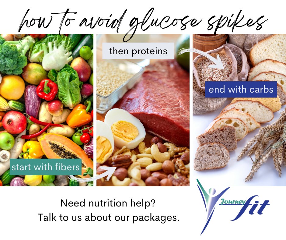 JourneyFitNM's tweet photo. Try this simple trick: #fiber, #protein, then #carbs! By eating foods in this order, you'll promote stable blood sugar levels and keep hunger at bay. You'll be on your way to a healthier and more energy-efficient you! #BalancedEating #BloodSugarBalance #HealthyHabits #JourneyFit https://t.co/KolawIimHo