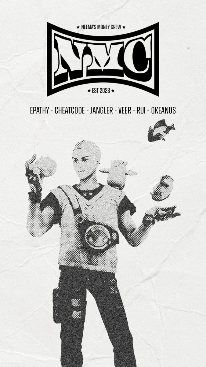 I am pleased to introduce the upcoming Neema's Money Crew for the <a href="/KnightsArena/">Knights Arena</a> #KnightsGauntlet

<a href="/WyattVeer/">SR Veer</a>
<a href="/codyjnguyen/">RUI</a>
<a href="/epathy7/">ngawang chonjor</a>
<a href="/janglerr/">jangler</a>
<a href="/cheatcodeVAL/">cheatcode</a>
<a href="/OkeanosQT/">EG okeanos</a>

#NMCWIN
