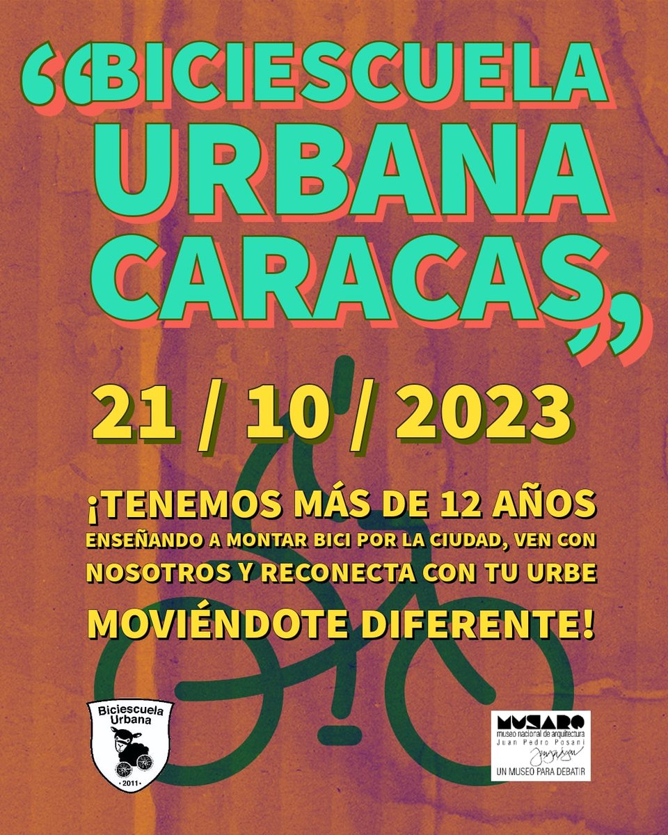 Llegó el día para aprender a montar bici 🚲  ¡Vente a la BiciEscuela Urbana Caracas y empieza a pedalear con nosotros!
Tenemos más de 12 años enseñando a pedalear en la ciudad. 
Olvídate del tráfico, las colas para gasolina o el Metro, ¡Muévete! #EnBici 🚲 linktr.ee/biciescuelaccs