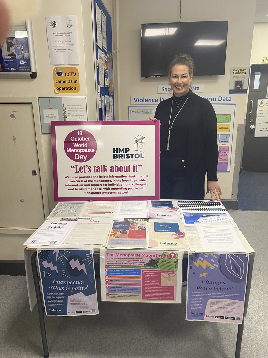 CM Taylor has been raising awareness and talking to staff and visitors today about all things menopause 🙌#MenopauseAwarenessDay