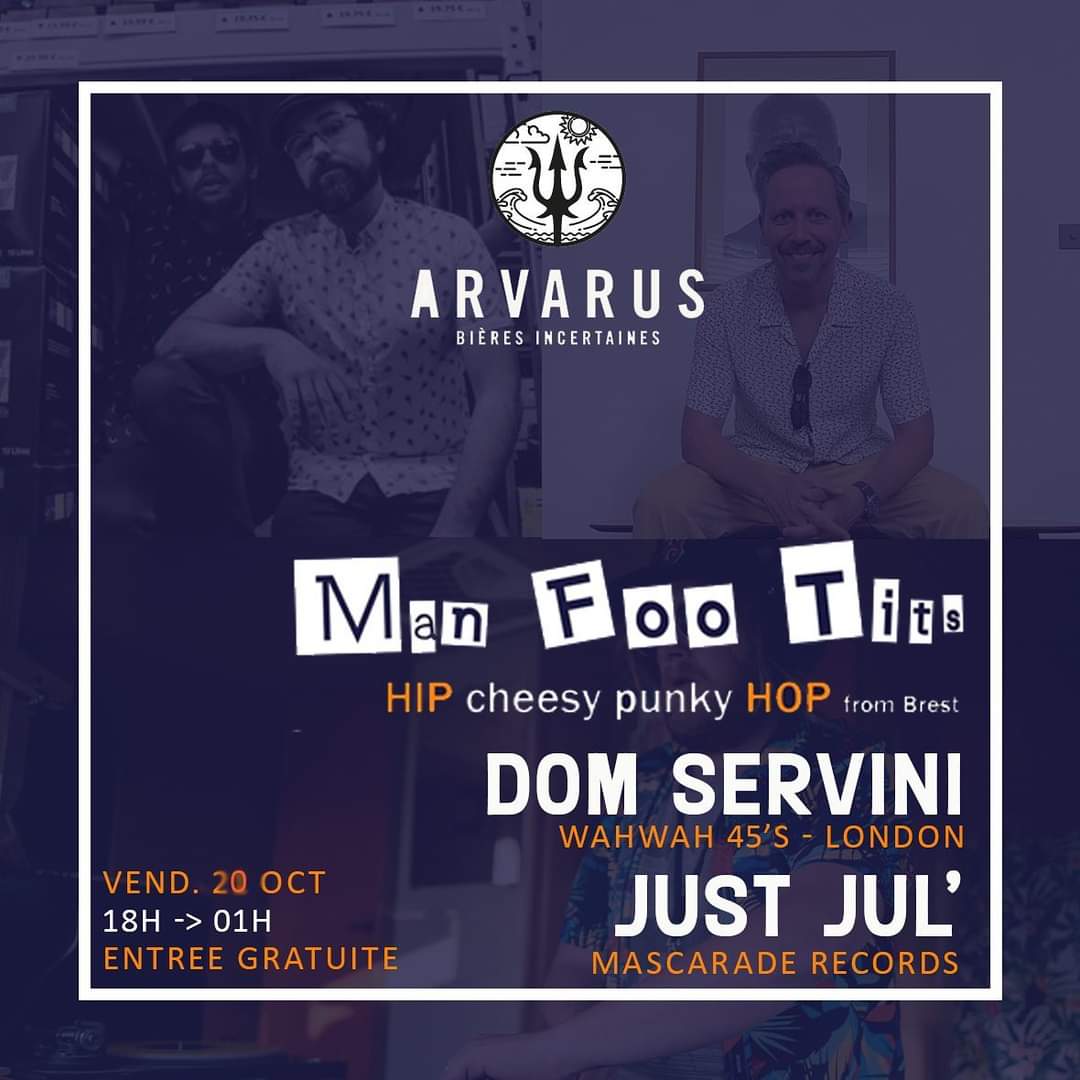 C'est ce vendredi !!!
Soirée frangliche :D

Un Vendredi placé sous le signe du Reuz !!!

On reçoit MAn Foo TITS un des groupes les plus déglingos du Nord'uF 

En before &amp; after : DJ Sets by Dom Servini &amp; Just Jul'
