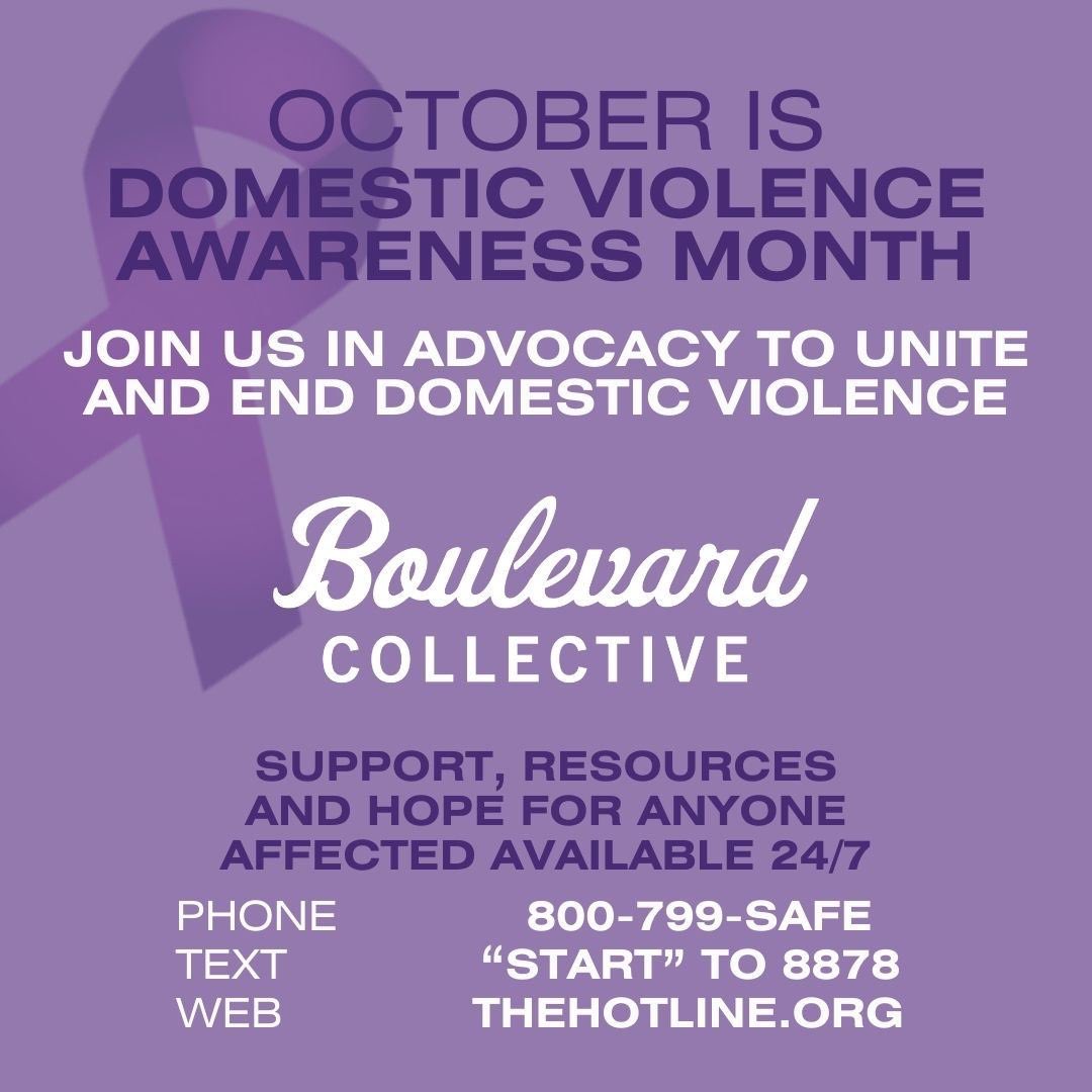 Ceewavvy1's tweet photo. Please join Boulevard Collective in helping to raise awareness to end domestic violence.
Take a Stand &amp; Be a Voice. https://t.co/TZfQU6lxbO