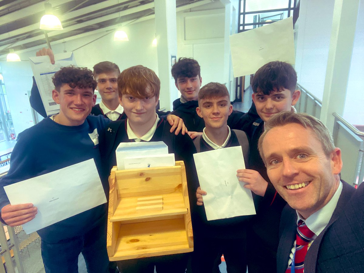 All smiles at KTCS this afternoon as our students received their Junior Certificate results. These boys were extremely proud, as are we. 👏👏👏 @Education_Ire #EducationForAll #JuniorCert @leinsleadernews @KildareNow @k_nationalist