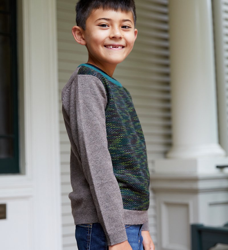 All set for #FALL 🍂Looking oh so #stylish in our Elliot #cashmere pullover. Love the subtle #camouflage #design + contrasting fall colors 🤎💚🤎💚 edenandzoe.com/collections/bo… #fashion #kids