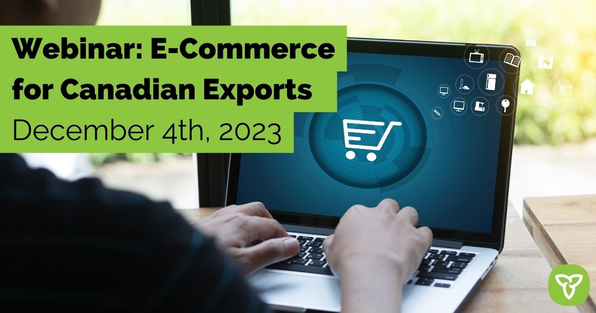 Join us on Monday, December 4th at 9:30 am EST for a free E-Commerce for Canadian Exports webinar. The <a href="/TCS_SDC/">Trade Commissioner Service</a> from Washington DC will be presenting valuable US market insights for e-commerce export success! …-canadian-exports.omafrabdb-events.ca
#openforbusiness #foodandbeverage
#ExportON