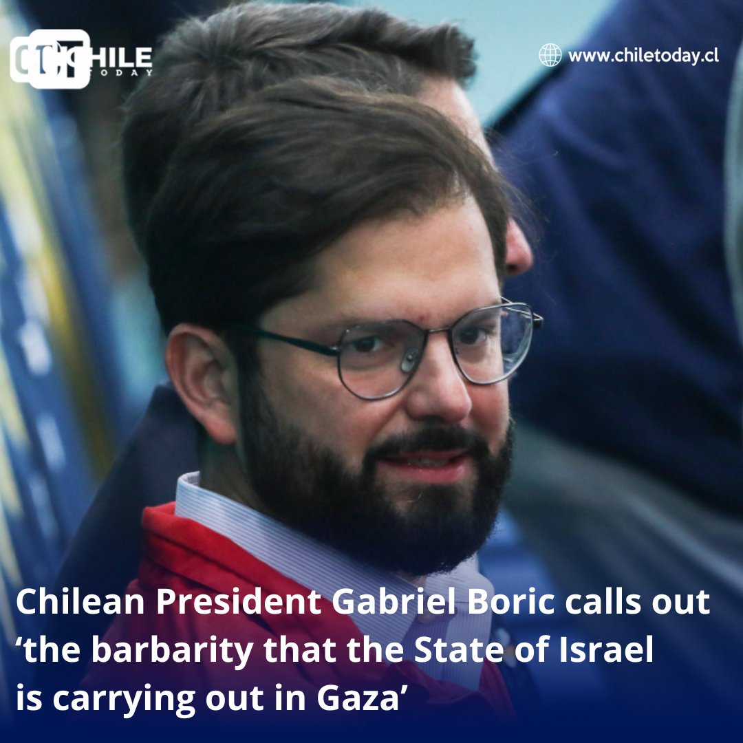 🗣️ Boric reacted to the attack on the al-Ahli hospital in Gaza City. The Chilean Foreign Affairs also expressed "its full solidarity and support to the people of Palestine in this difficult moment."