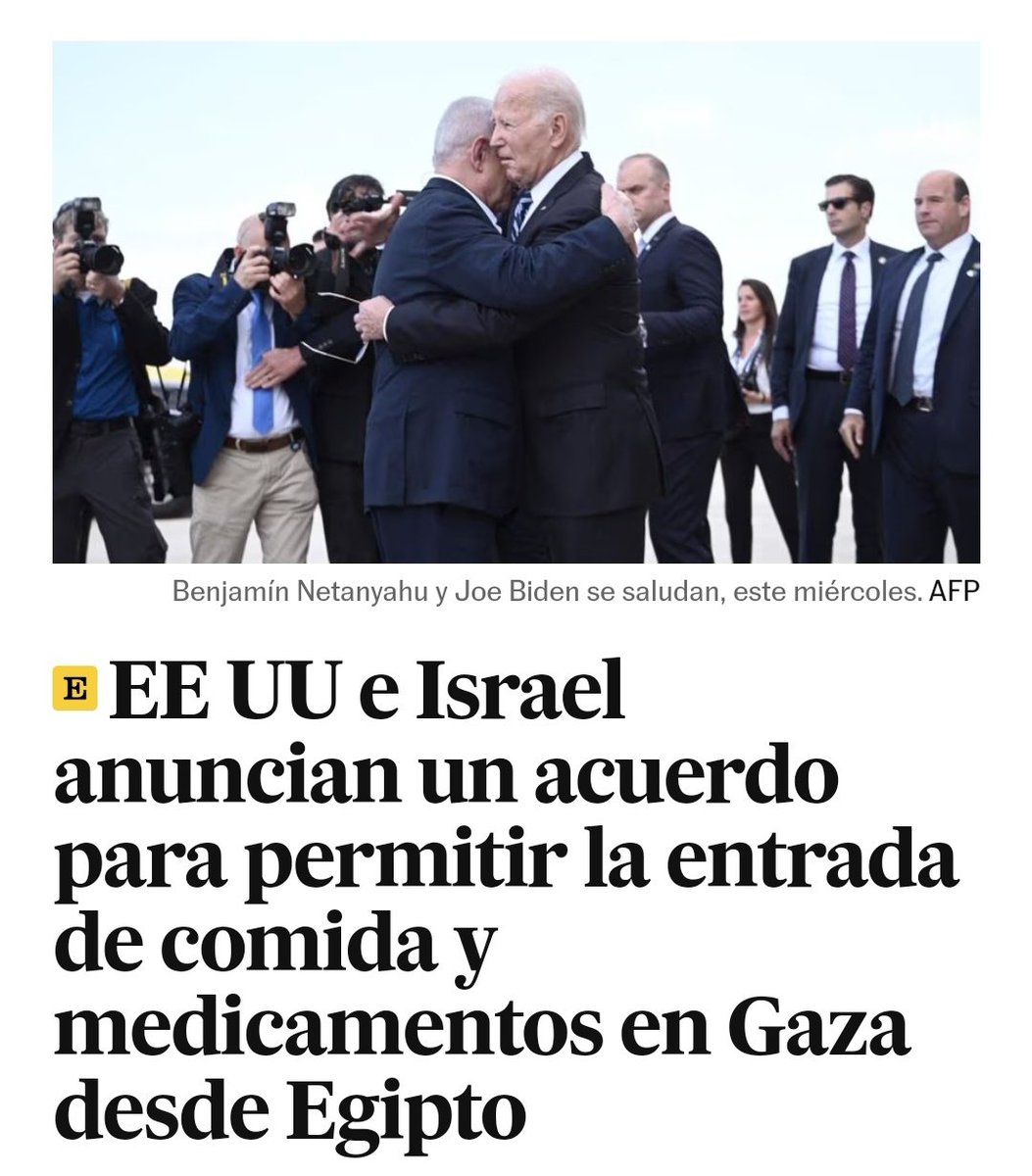 Increíble que se venda como éxito que dejen entrar migajas de ayuda humanitaria al país al que están literalmente exterminando.