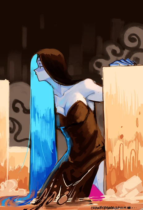ahihi omg she appears in Knights of the Wandering Castle... ' webcomic..