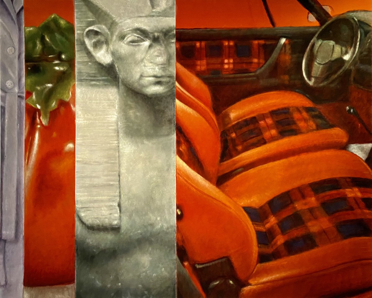 Guiguiii94's tweet photo. La fondation @LafAnticipation profite de cette folle semaine de l’art contemporain pour ouvrir elle aussi son expo d’automne : la jeune peintre londonienne #IssyWood (1993-) fait ses débuts en France et présente diverses séries amusantes.
Une peinture floue, cotonneuse. https://t.co/VpdP85AX1v