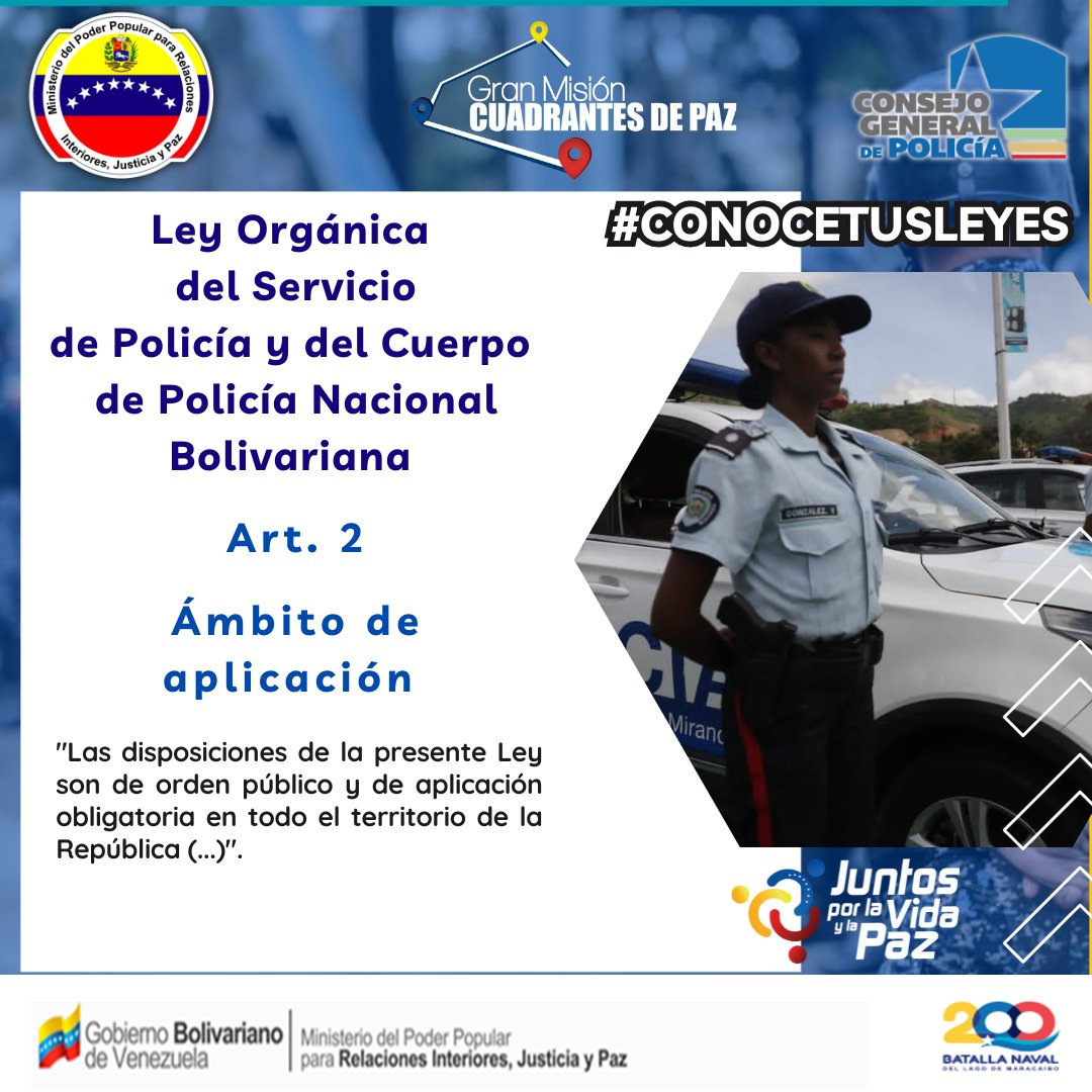 📚#ConoceTusLeyes | Art. 2: Las disposiciones de la presente Ley son de orden público y de aplicación obligatoria en todo el territorio de la República.
(...)

#18Oct 
#DialogoDePaz 
#JuntosPorLaVidaYLaPaz