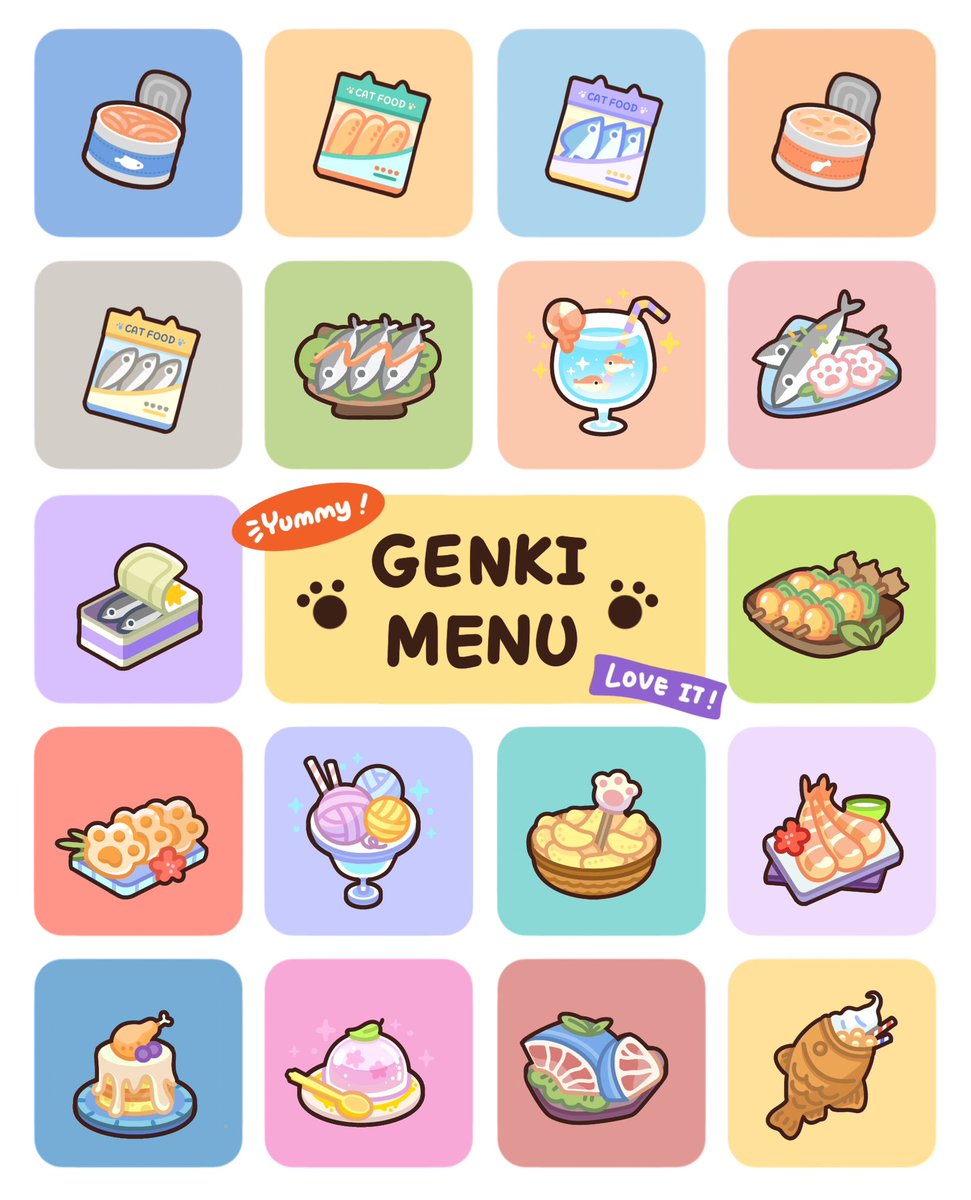 Genki Cats (💙,🧡) tweet media