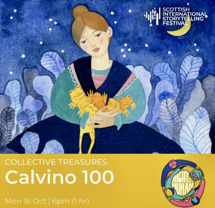 Embarking on a World of Stories at the @ScotStoryFest! 
My 1st performance, #Calvino100,transported me to vibrant streets & folktale kingdoms of Italy. The tales spun were flavourful and melodic, diving into the heart of Italian culture, with our smiles and laughter throughout.