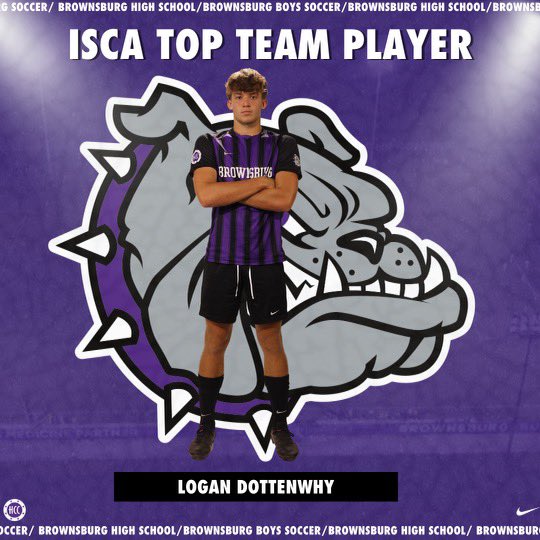 Congrats to Logan Dottenwhy on earning Top Team Player by the 2023 Indiana Soccer Coaches Association.