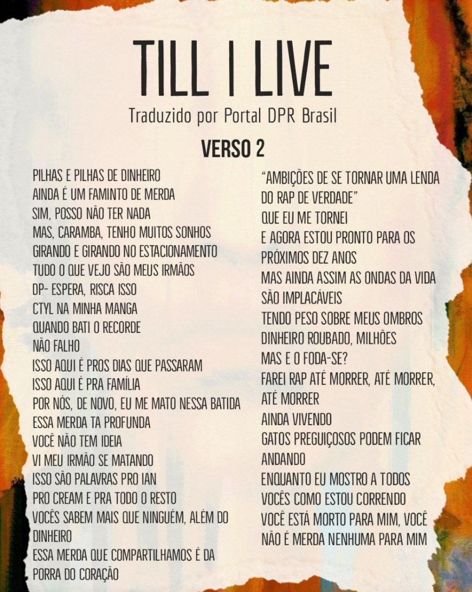 portaldpr's tweet photo. Tradução da música "Till I Live" do #dabin https://t.co/1KY5BOLr7Z
