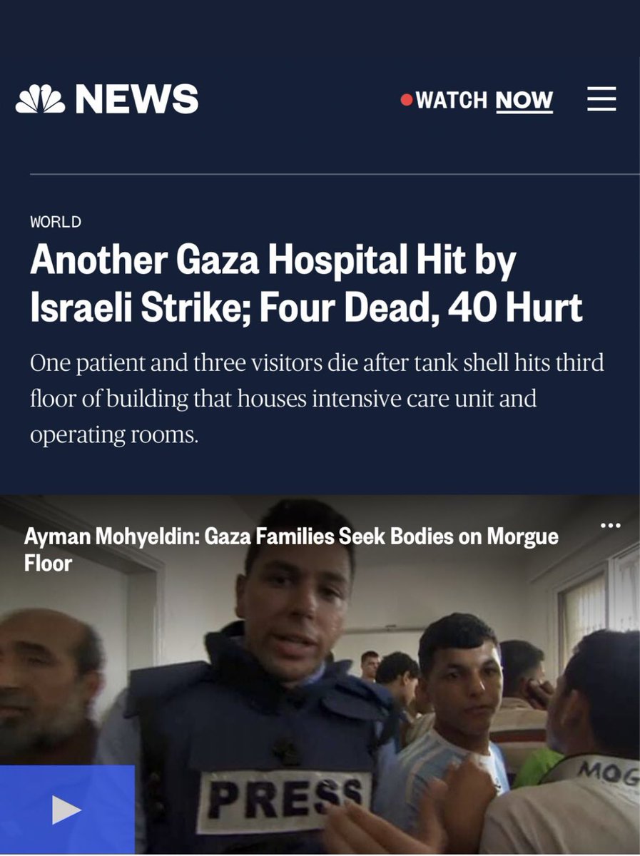 Israel has a history of bombing hospitals so it’s hilarious watching so many people say they would never bomb a hospital