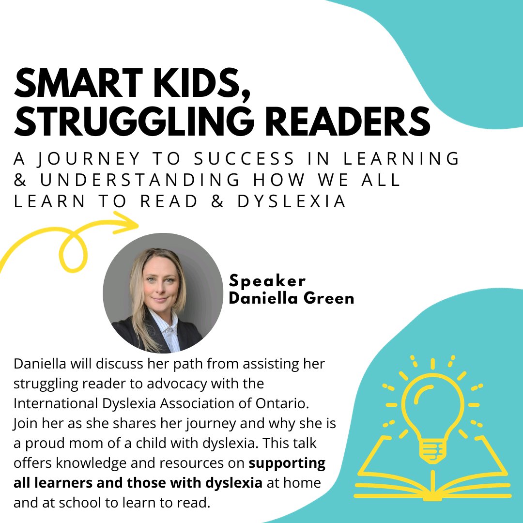 GreyHighlandsPL's tweet photo. Join us in Flesherton this Saturday, October 21 at 12 pm to gain insight about supporting learners who live with dyslexia, from Daniella Green of the @IdaOntario. This program is free and registration is not required. All are welcome! #DyslexiaAwarenessMonth https://t.co/FrMwH2AL7Y