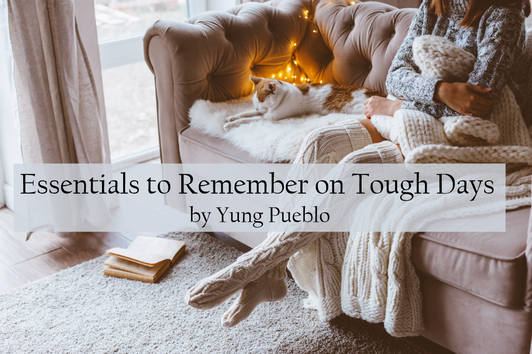 Practice patience
Accept what you feel
Do not punish yourself
Make sure you get good rest
Give yourself ample kindness
Accomplish smaller goals that day
A bad moment does not equal a bad life 
Struggle can be a space for deep growth
The current discomfort is not permanent.