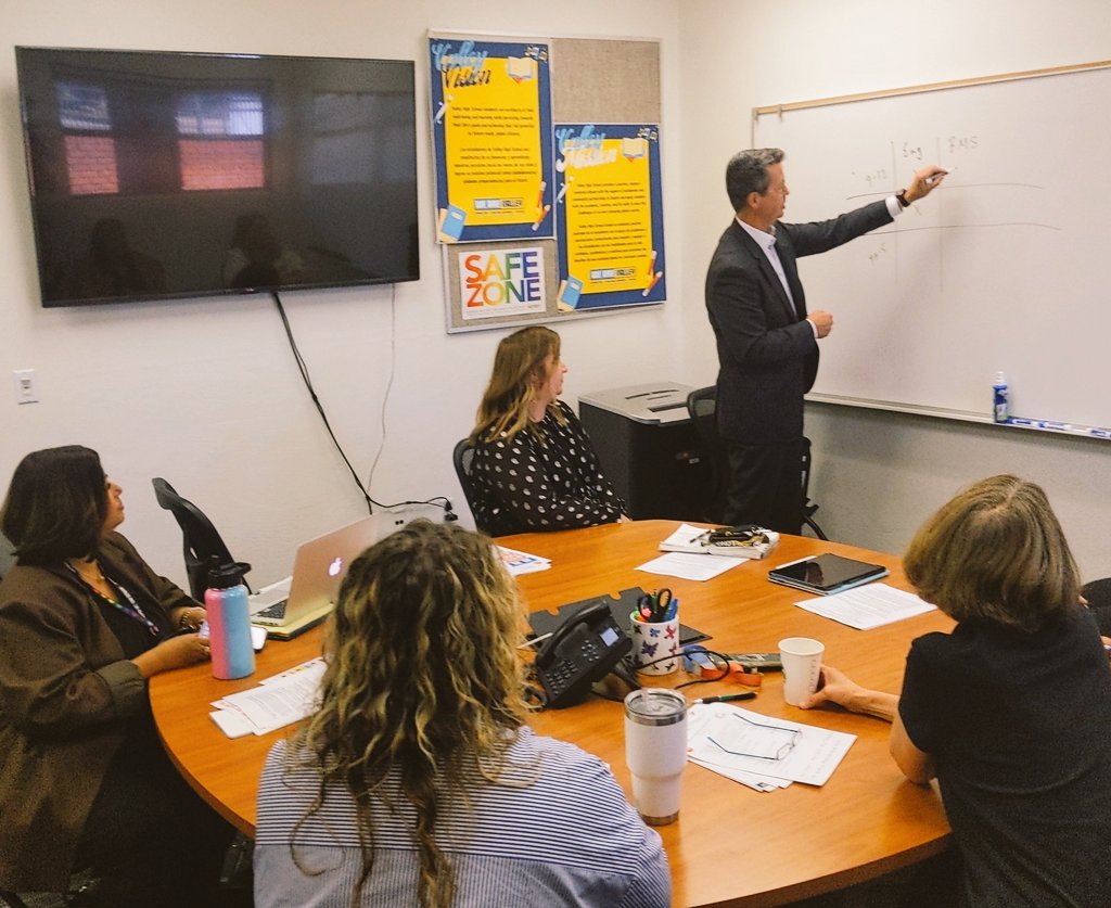 It was great having the opportunity for our #SAUSD instruction team to collaborate with David Dimmett, CEO of Project Lead The Way. Working together to develop a pathway for project based, learner centered elementary science adoption in California. #WeAreSAUSD #CTEsausd #PLTW