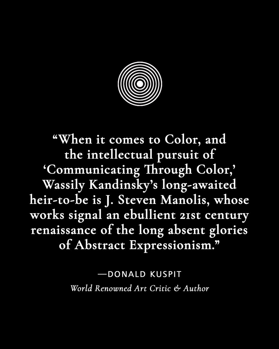 jstevenmanolis's tweet photo. Expressing my gratitude, Donald Kuspit, for your kind sentiments!
#jstevenmanolis #contemporaryartist #abstractexpressionism #abstractart #manolisprojectsgallery #fineart #miami #interiordesign #wallart #miamischoolartmovement #MSAM https://t.co/dFuQ5SOzSH