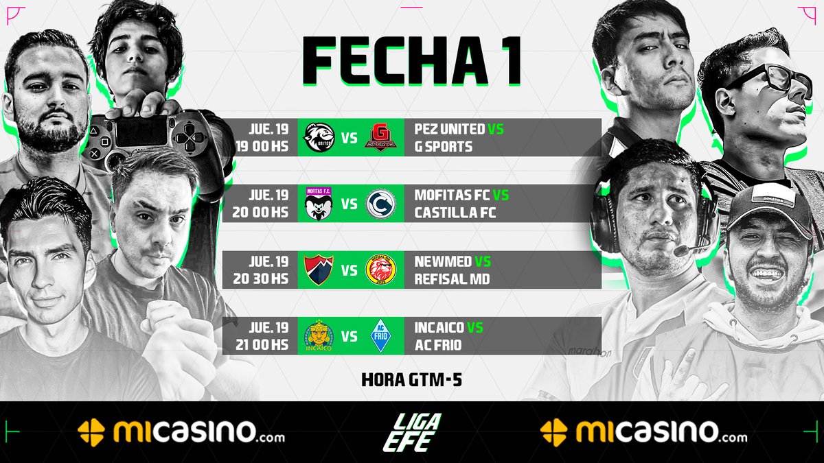 ¡MAÑANA ARRANCA LA LIGA EFE! 🎉⚽

Oficialmente es el inicio de la LIGA EFE. ¿Qué equipos se llevarán los primeros 3 puntos? 🏆🤔

Miralo en vivo aquí 📺👀:
youtube.com/live/AjQP9xpkT…

#LigaEFE #MiCasino #FC24 #ClubesPro