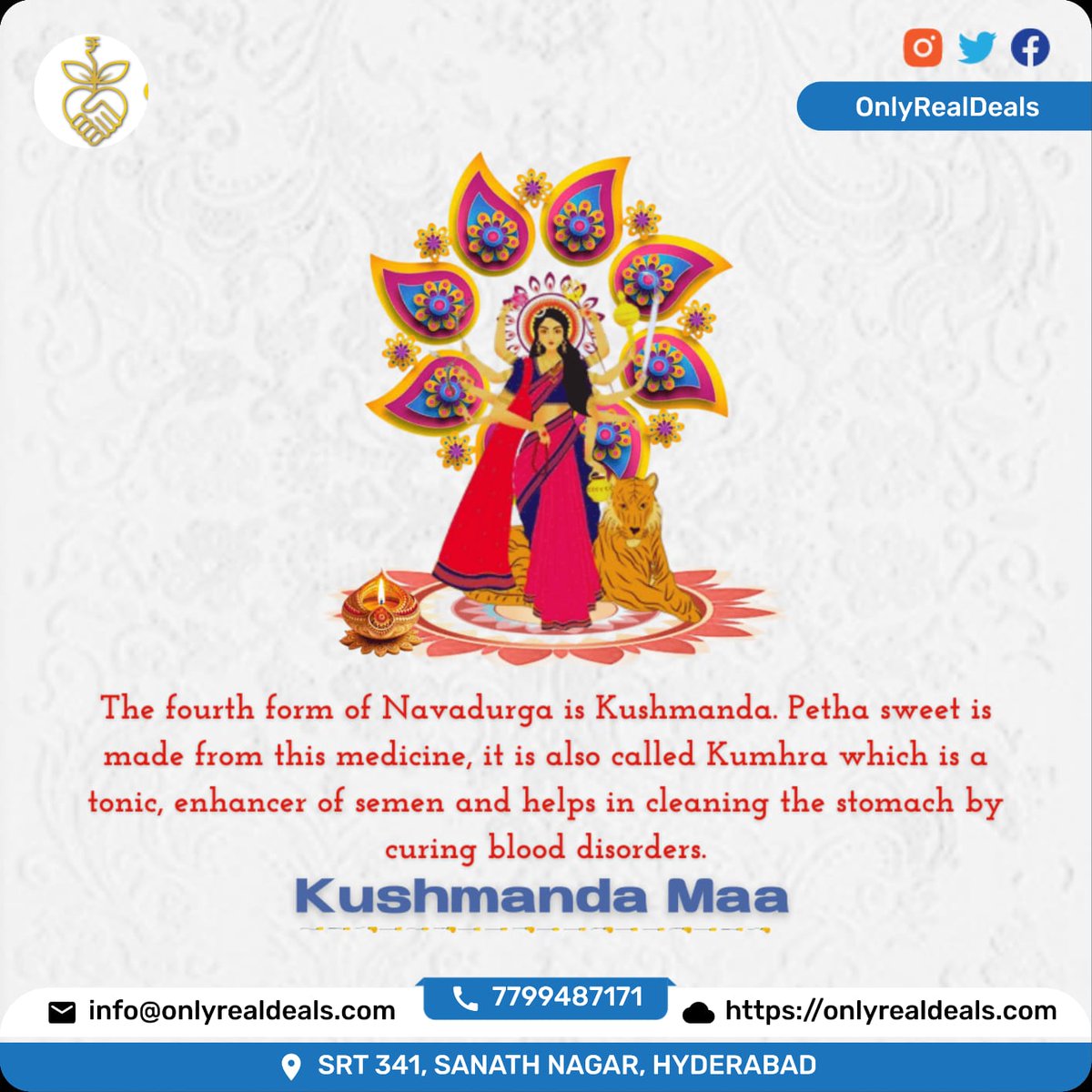 💐 On the Dussehra fourth day, inspired by Maa Kushmanda, may your property endeavors blossom with creativity and financial prosperity. Happy Navratri and may your new home be filled with abundance and happiness! #PropertyBlessings #AbundantLiving 🌷 #OnlyRealDeals