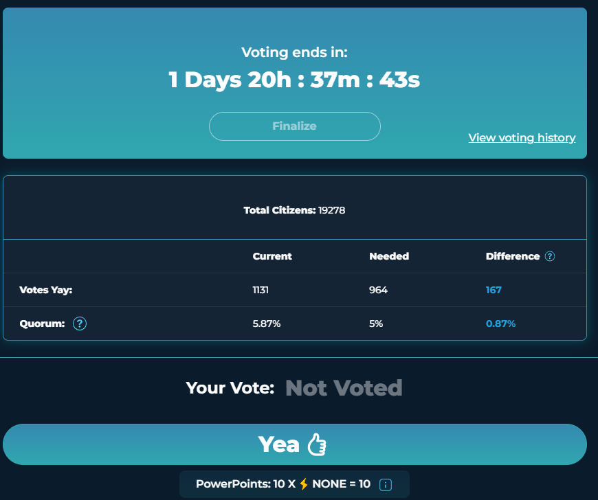 vodkamq's tweet photo. #Vote : TheWorldState tháng 10 <Round x>
😎Điều kiện vote: dành cho Holder $TWS #Passport
⏳Time: 21/10/2023
Join link:
https://t.co/cNykCXkn80
- Kéo xuống > Chọn Vote Yes (Hình 2)
- Done & Goodluck 🎁🎁🎁
#TWS #polygon #matic #passport #worldstate #VoteYes #vote #October2023 #Bitcoin #VoteYes #Twitter #twitterx