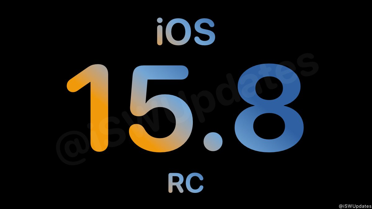 iSWUpdates's tweet image. iOS 15.8 Release Candidate (19H370) has been released to registered developers and public beta testers. #iOS158 #iOS158RC
