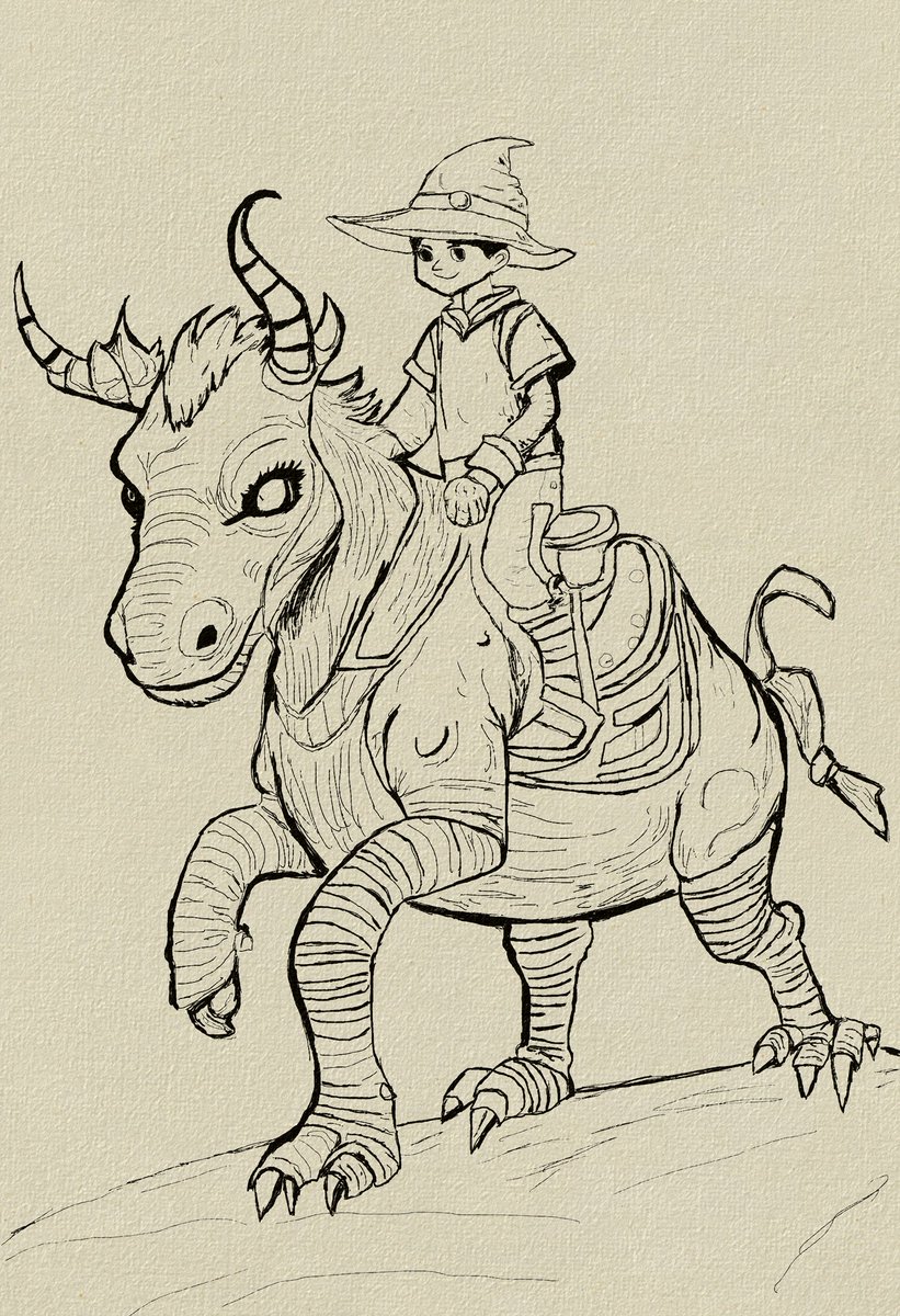 Artwork of the Day <a href="/KreatePlatform/">Kreate - Web3 Art Community ❤️‍🔥</a>
"Saddle" by <a href="/ghajba/">XHG 🎶🎧 🔗 🐍</a>

This artwork, meticulously created using Rebelle, evokes childhood tales of a fantastical world. The characters within the painting are utterly endearing, and I can't help but be fond of them. While the painting may appear