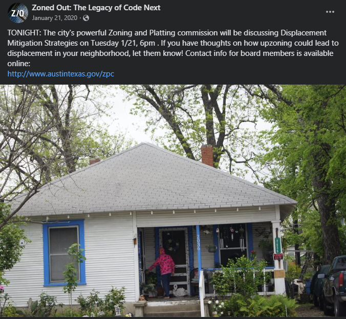 urban9uprising's tweet photo. @AprilSa70887522 @polishgypsy61 Thousands of legal, tax-paying citizens will be DISPLACED over this! #CodeNext 2.0 https://t.co/RH2fseLXkA