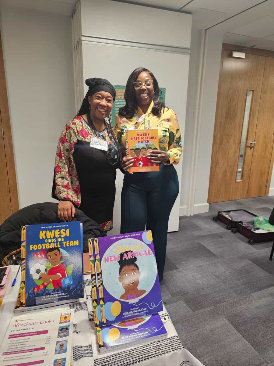 AdannaRWilliam1's tweet photo. One of the first vendors I met at the @NHSEngland BAME #BHM event was @Afroclectic  Sha has an amazing library of children books based on her own children and family https://t.co/hgVWW0i9w8