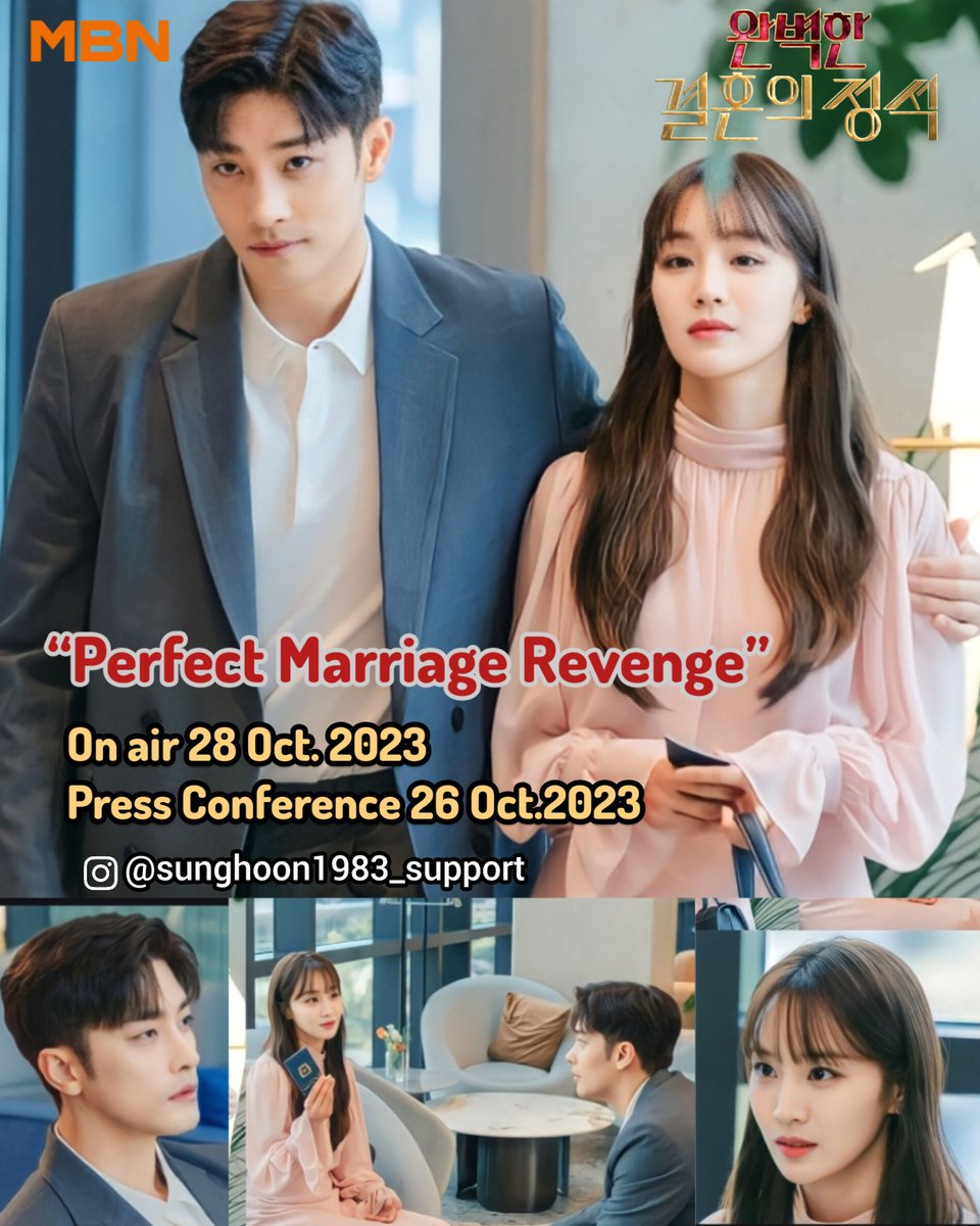 TMSH83's tweet photo. [NEWS] #MBN #drama #PerfectMarriageRevenge #SungHoon on air 28Oct2023 at 9:50pm #완벽한결혼의정석 #성훈 #배우성훈 #ソンフン #成勛 #ซองฮุน #정유민 
Source: https://t.co/aJkik1iobB https://t.co/Xm15Bq5snA