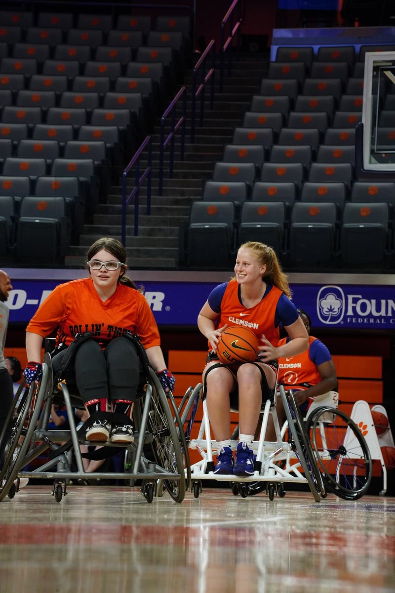 We made some new friends and learned a lot from our visiting athletes! What a clinic!!! Thanks for spending time with us Clemson Adaptive Sports and Recreational Therapy Program. If you’re seeing this post and want to know more… iamatiger.clemson.edu/giving/adaptiv…