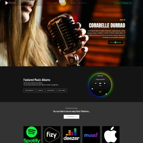 JoomLoveee's tweet image. A music theme that will meet all your needs of music lovers, TV and radio music channels, DJs, disco, YouTubers and singer stars will be on sale very soon at Templatemonster.

.
 #sppagebuilder  #Joomla4All #sppagebuilder #helixultimate #joomlatemplates #templatemonster