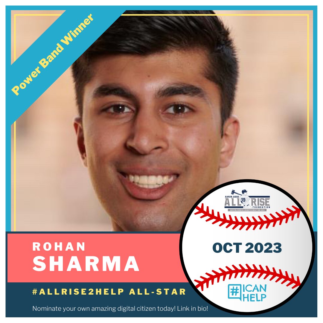 icanhelp's tweet photo. Congratulations to our October #AllRise2Help Award Winners❗️⚾️
HUGE thank you 🙌🏽 from us and our partner @AllRiseOfficial for being the positive change we want to see more of online.💙📲
Nominate someone spreading positivity by clicking the link in bio!👆 https://t.co/llN0gIkzRy