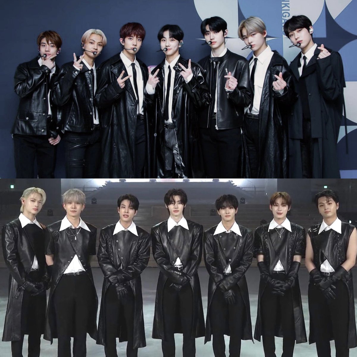 similar outfits but look how much they’ve grown 😭