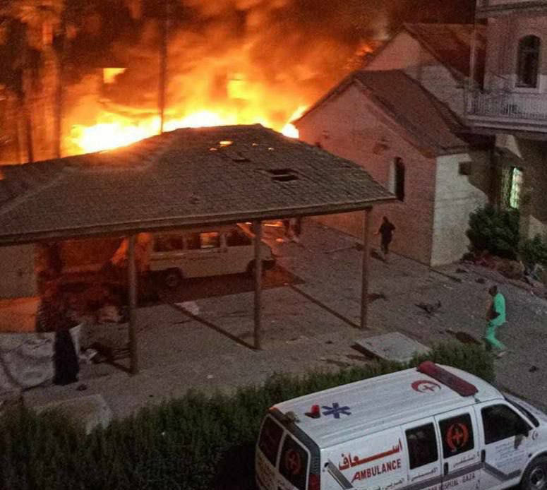 مرت 24 ساعه على قصف مستشفى غزة ايش صار خلال هذي ال24 ساعه بالعالم ؟؟!