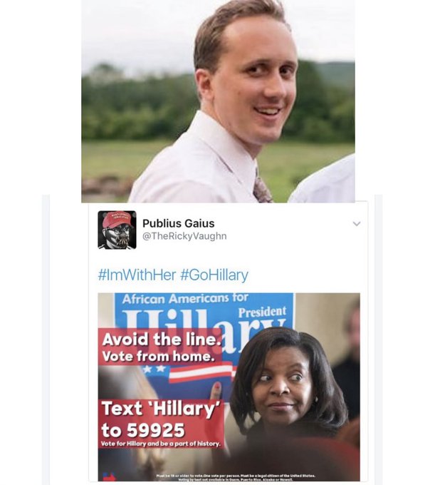 greg_price11's tweet image. Here is Douglass Mackey's tweet from the 2016 election that just got him 7 months in jail vs another tweet from a liberal activist during the same time that didn't get her 7 months in jail.