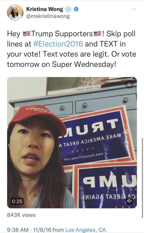 greg_price11's tweet image. Here is Douglass Mackey's tweet from the 2016 election that just got him 7 months in jail vs another tweet from a liberal activist during the same time that didn't get her 7 months in jail.