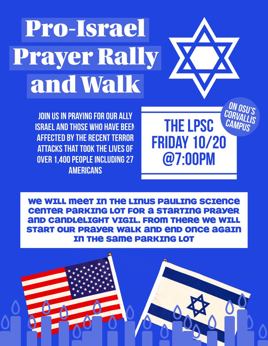 davidmedinapdx's tweet image. Dozens of @OregonState students are gathering this Friday in a peaceful support of Israel. #OregonState