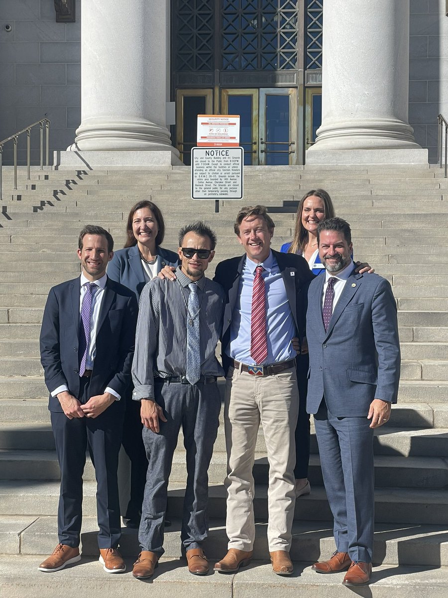 MikeJohnstonCO's tweet photo. We are delighted to announce that Denver is joining the Biden-Harris Administration’s ALL INside Initiative. 

Through this partnership, a dedicated federal official will help us accelerate our work and break down federal barriers to strengthen our response to homelessness. https://t.co/rSaEDAFTVV