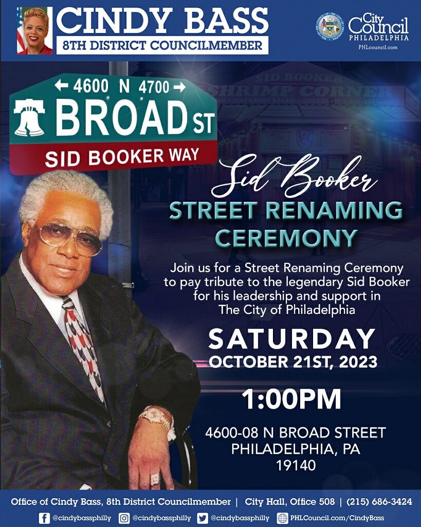 Please come out this Saturday as we recognize Sid for his many decades of service!!!