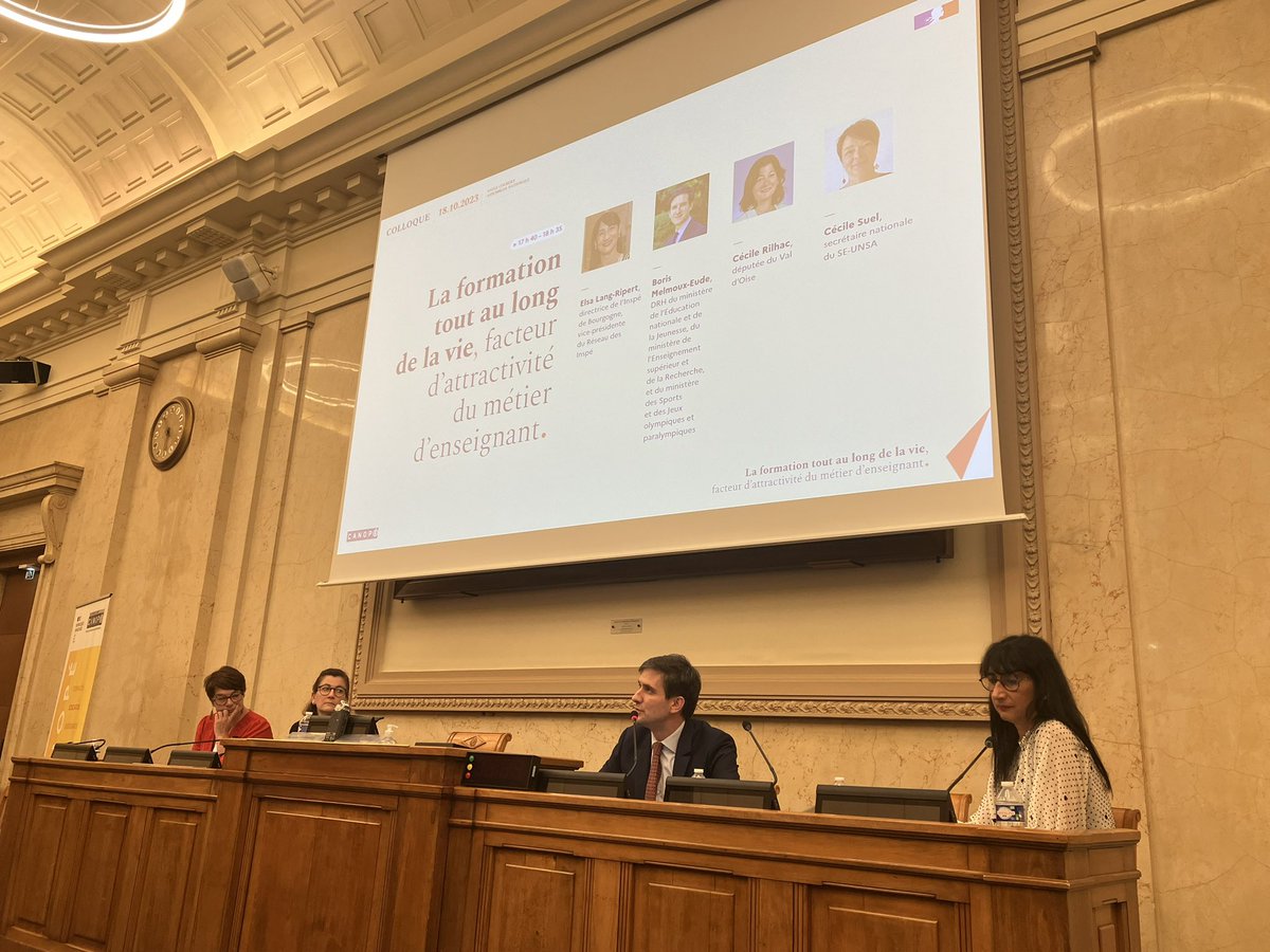 ReseauInspe's tweet photo. Merci @reseau_canope pour l’invitation à participer à cette table ronde ! L’occasion pr @ElsaRipert de rappeler l’importance de l’université et des INSPE ds le continuum de formation des enseignants pr 1 dvplmt des compétences professionnelles depuis la FI &amp;tout au long de la vie https://t.co/kdwgwhZdny