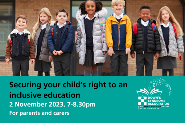 DSAInfo's tweet photo. ✏️FREE Education event
🏫SECURING YOUR CHILD’S RIGHT TO AN INCLUSIVE EDUCATION
⏰2 Nov | 7–8.30pm
DSA team &amp; Maria Bloom @IPSEAcharity answer your Qs about how to secure an inclusive education. Sign up: https://t.co/4tWtXAdYfY
#DSAEducationExpert #SEND #edchat #InclusiveEducation https://t.co/KPim0pyzsV