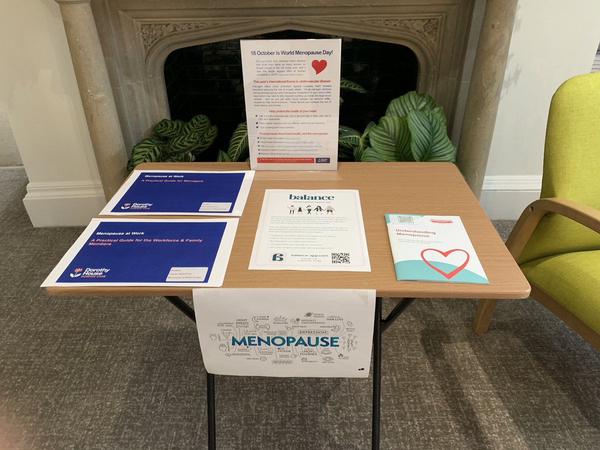 Today is #WorldMenopauseDay2023 and it’s wonderful to see @DorothyHouseHC celebrating and sharing advice with colleagues! My thanks to @LPinching & Sarah Arrandale for their leadership on this important topic with guidance and fabulous support from Sarah Davies from @TalkingMeno