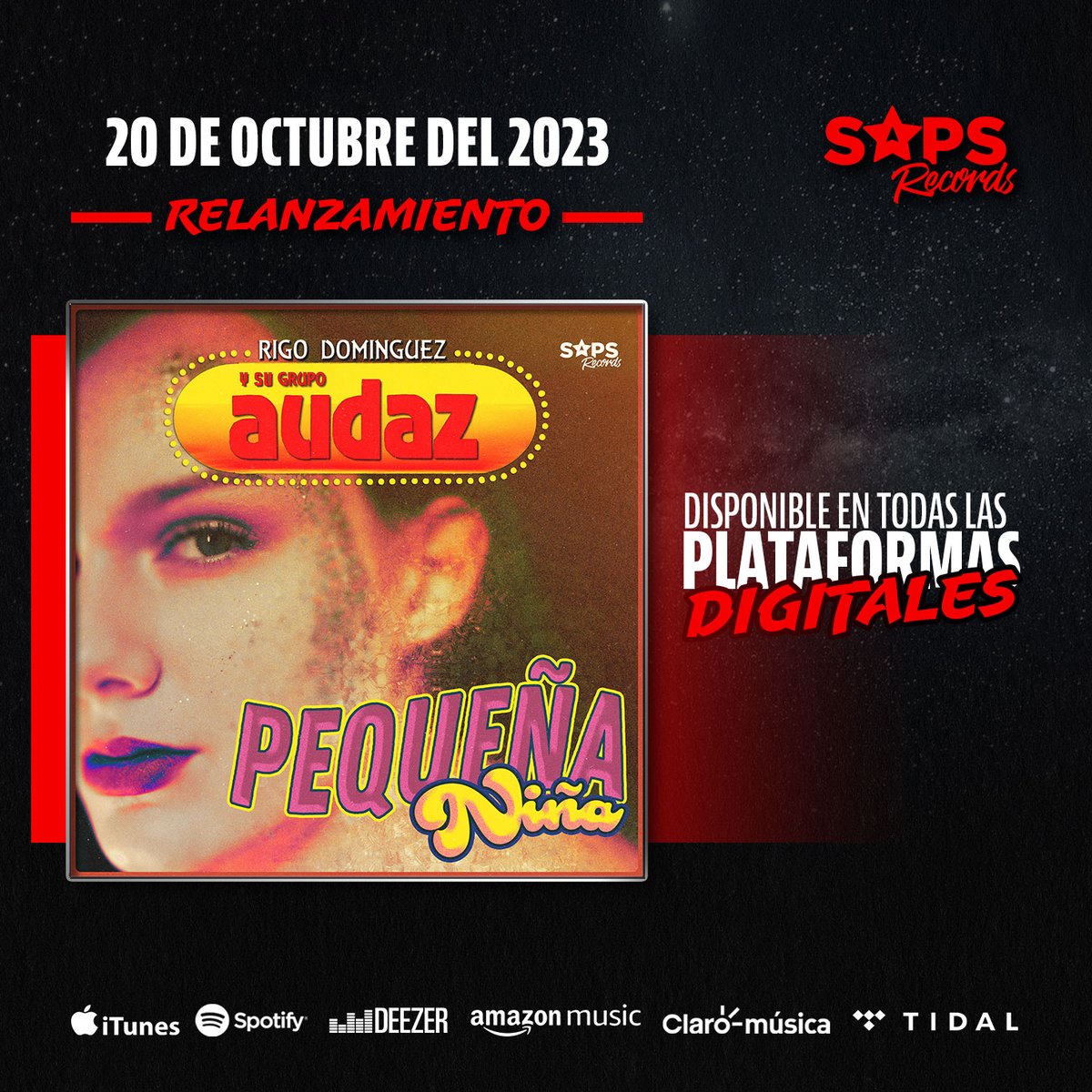 ¡"Pequeña Niña" a ti te dedico este relanzamiento! 😍🎶
onerpm.link/186000658053