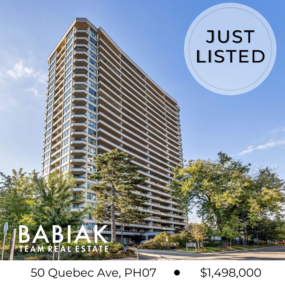BabiakTeam's tweet image. Just Listed! 50 Quebec Ave PH7 • $1,498,000 🏢

Spectacular, bright, airy and modern corner PH in High Park! For more info, call us at 416-717-8853 or visit: babiakteam.com

#torontocondos #torontorealestate #westtoronto #highpark #babiakteam #justlisted #forsale